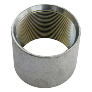 Cople para Pared Gruesa / 1 Pulgada / Acabado Liso / Protección Anticorrosiva Zinc / Etiqueta Amarilla