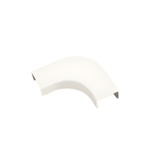 Curva de radio controlado / Para canaleta LD10 / ABS resistente a impactos / UL94V-0 / 0 a 50°C / Blanco mate