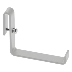 Soporte en L para Escalerilla / Separación de Cables de Alimentación / Acero Recubierto en Polvo / 0.19 in de Espesor / Color Blanco RAL 9005