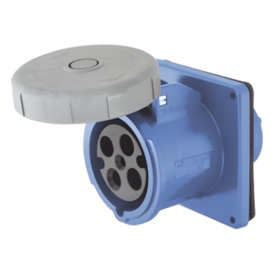 Receptáculo Hembra Pin and Sleeve / Trifásico 60 A / 250 VCA / 3 Polos 4 Hilos / IP67 / Grado Industrial