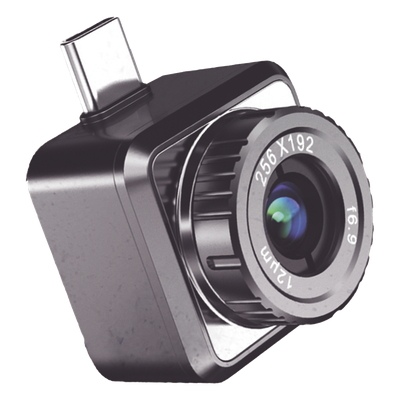 Cámara Termográfica para Smartphone / 256 × 192 / SuperIR / Enfoque Manual / -20°C a 400°C / ±2°C / USB-C y Lightning / IP40