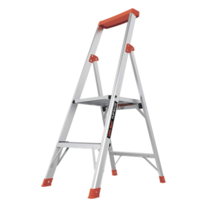 Escalera / 2 Peldaños / 1.2 m (3.9 ft) / Aluminio / Bandeja Herramientas / Antideslizante