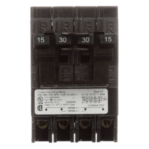Interruptor Automático Cuádruple Enchufable / 2 Polos Dobles / 30-30 A / 120/240 VCA / 10 kA de Capacidad Interruptiva