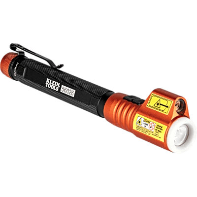 Minilinterna LED / 70 Lúmenes / Láser Rojo Clase 3R / Caídas 3 m (9.8 ft) / Rango -30 a 60 °C / Anillo Fosforescente