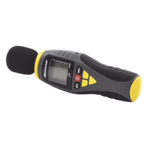 Medidor de Decibeles Profesional / Rango 40-130 dB en 4 Escalas / Precisión ±2 dB / Cumple NFPA 72 y ANSI S1.4 / LCD 4 Dígitos con Max/Min Hold / Micrófono Condensador Electret ½ Pulgada