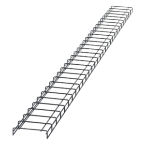 Charola para Canalización Tipo Malla / 8 in (203.2 mm) Ancho / 2.1 in (53.1 mm) Alto / 9.8 ft (3 m) Largo / Acero Pregalvanizado / Pintura Electroestática Negra