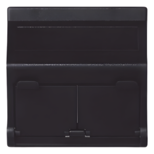Placa Inclinada Voz y Datos / 2 Puertos Keystone RJ45 / Guardapolvos Integrados / IP20 / 108×52 mm / 4.25×2.05 in