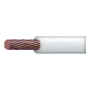 Cable Eléctrico THW-LS / Calibre 10 AWG / 19 Hilos / 90°C Seco / 75°C Mojado / Venta por Metro / Blanco