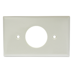 Placa de Contacto Sencilla / Material ABS / Color Marfil / Uso Interior
