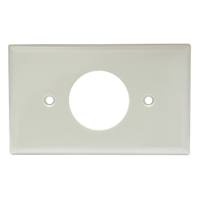 Placa de Contacto Sencilla / Material ABS / Color Marfil / Uso Interior