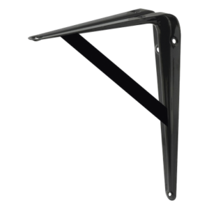 Ménsula de Acero Reforzado / 10" x 16" (25 x 40 cm) / Espesor 3.8 mm / Capacidad 250 kg / 6 Puntos de Sujeción / Pintura Electroestática