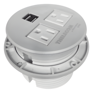 Multicontactos / USB empotrable color blanco, no incluye cable de poder
