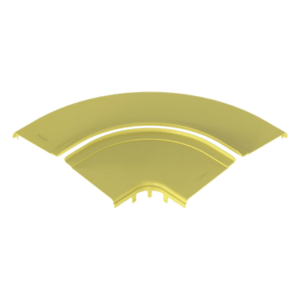 Tapa para Ángulo Recto Horizontal 90° / Sistema 12x4 / Longitud 456.9 mm / Apertura 3/4" (19 mm) / ABS 94V-0 / Amarillo
