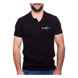 Playera Polo / Algodón Transpirable / Color Negro / Talla Chica