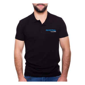 Playera Polo / Algodón 100% / Color Negro / Talla Grande / Costuras Reforzadas
