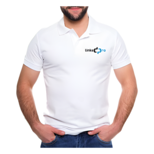 Playera Polo / Talla Mediana / Color Blanco / Material Transpirable