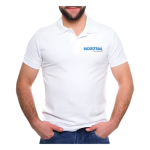 Playera Polo / Algodón 100% / Talla Grande / Blanco / Industrial