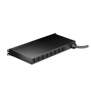 PDU Monitoreable / 8 Salidas NEMA 5-20R / Entrada NEMA 5-20P / Horizontal 1U / 120 Vca / 20 A