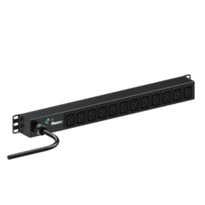 PDU Básica Horizontal / 12 Contactos C13 / 20A / 1U / 3.3 kVA / Entrada NEMA L6-20P / Cable 3 m (9.84 ft)