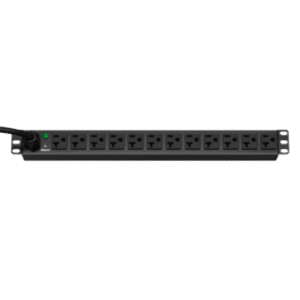 PDU Básica / 12 Tomas NEMA 5-20R / 20A / 120Vca / Rack 19in / 1U / Cable 3 m (9.84 ft)