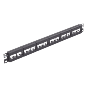 Panel de Parcheo Modular / Plano / Sin Blindaje / 24 Puertos / 1UR / 19" / CRS