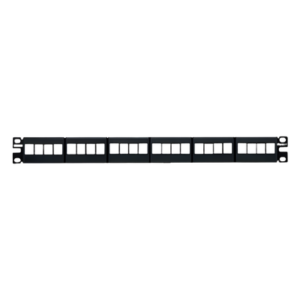 Panel de Parcheo Modular / 24 Puertos / 1UR / Acero Inoxidable / 19' EIA / 1.72' Altura