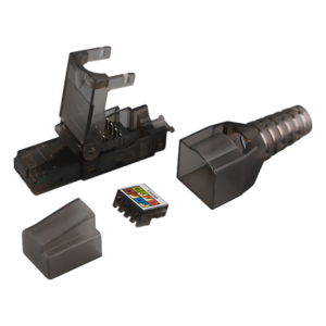 Plug RJ45 / Cat 6A UTP / Sin Herramienta / 50µ Oro / -40°C a 70°C / 22-26 AWG