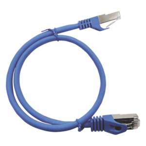 Cable de Parcheo / Cat6A / 10G / Blindado S/FTP / 2 m (6.56 ft) / AWG 27 / 1000 Ciclos / Azul
