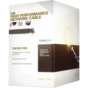 Cable UTP Cat6+ / Calibre 23 / Doble Chaqueta Gel / Exterior 305 m (1000 ft) / Resistente UV / Gigabit Ethernet / ETL y UL