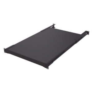 Charola para Rack 19 in / Profundidad Ajustable 495 a 965 mm / Carga 110 kg / 3U / Doble Fijación / Color Negro
