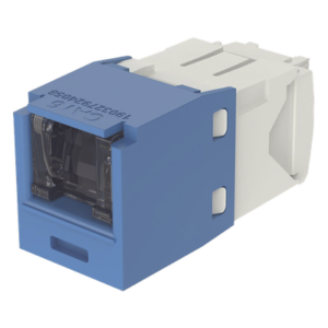 Conector Jack RJ45 / Categoría 6 / 8 Posiciones 8 Cables / Terminación Sin Herramienta / Color Azul