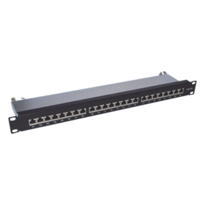 Panel de Parcheo / 24 Puertos / Cat6A Blindado / 1U Rack / T568A/B / 0 a 70°C
