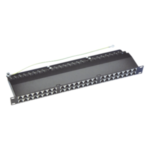 Panel de Parcheo Precargado / 48 Puertos / Cat6A Blindado / 1U Rack / T568A-B