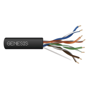 Cable UTP Cat6 / 4 Pares / Cobre Sólido / 305 m (1000 ft) / Resistencia UV / Certificación CMR / 350 MHz