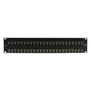 Patch Panel / UTP Cat6 / 48 Puertos / Plano 2U / Rack 19' / Terminación 4 Pares