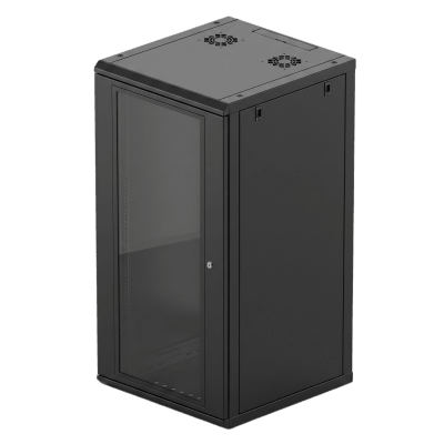 Gabinete de Pared / 24U / 635 mm Profundidad / 19 in / Acero Reforzado / 100 kg Carga / 2.09 ft x 3.85 ft x 2.09 ft