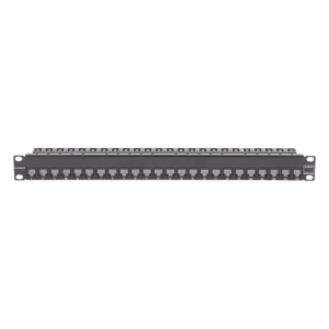 Patch Panel / 24 Puertos / Blindado / Cat 6A / Plano / 1UR