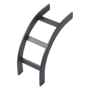 Accesorio de Escalerilla Curva Vertical Interior / 12 in (305 mm) Ancho / Acero Tubular 1-1/2 x 3/8 in / RAL 9005 Negro