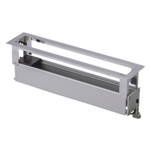 Caja de Escritorio / 6 Módulos K45 / Salida Posterior de Cables / Aluminio Anodizado / Resistencia +125 °C