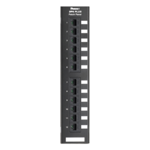 Panel de Parcheo de Impacto 110 / Categoría 6 / 12 Puertos / Montaje en Pared / 1-250 MHz / PoE++ 100W