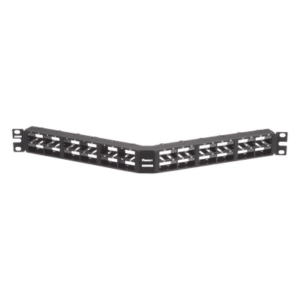 Panel de Parcheo Modular / 48 Puertos / 1UR / 19in / Angulado / Alta Densidad / Sin Blindaje / Mini-Com