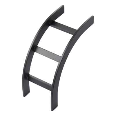 Accesorio de Escalerilla / Curva Vertical Exterior / 12 in (305 mm) Ancho / Acero Tubular / Negro RAL 9005