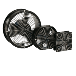 Ventilador Axial Compacto / 6 Pulgadas (152 mm) / 115 VAC / 102 CFM (173 m³/h) / 50,000 Horas / Operación Silenciosa / IP para Gabinetes