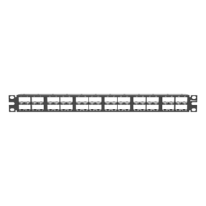 Panel de Parcheo Modular / 48 Puertos / 1 UR / Alta Densidad / Sin Blindaje / Rack 19 Pulgadas