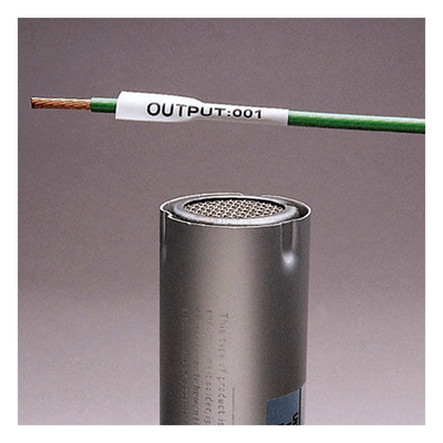 Etiqueta Termorretráctil / 8.6 mm (0.34 in) / 2.4 m (7.87 ft) / Poliolefina / 18-12 AWG / Blanco