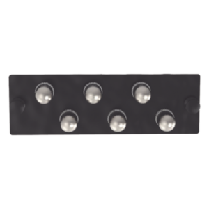 Placa Acopladora de Fibra Óptica / 6 Conectores ST Simplex / Monomodo OS1/OS2 / Diseño Modular