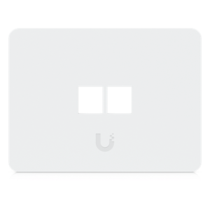 Placa de Pared Keystone / 2 Puertos / Horizontal / Superficie Pintable / 4.4 x 3.2 x 0.12 in / Paquete 4 Piezas