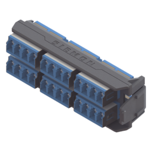 Placa Acopladora / 12 Conectores Dúplex LC/UPC Shuttered / 24 Fibras Monomodo / Compatibilidad LightVerse Core, Plus y Pro