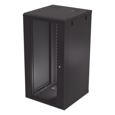 Gabinete de Pared 24U / 635 mm Profundidad / 19 pulgadas / Acero Reforzado / 100 kg Carga / 2.08 ft Profundidad