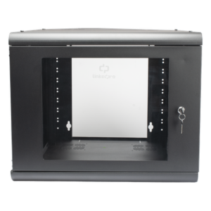 Gabinete de Pared 9U / 635 mm (2.08 ft) Profundidad / Acero Reforzado / Capacidad 100 kg / Cristal Templado